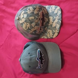 Patagonia Fitz Roy trout trucker hats (two)